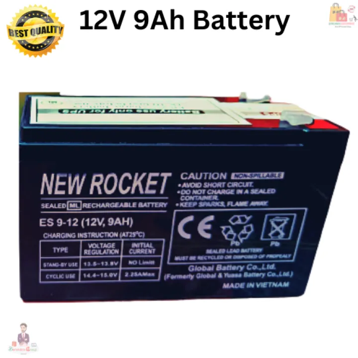 12v-9ah-new-roket-battery-for-ups-dc-fanlight-dc-motor-pump-2